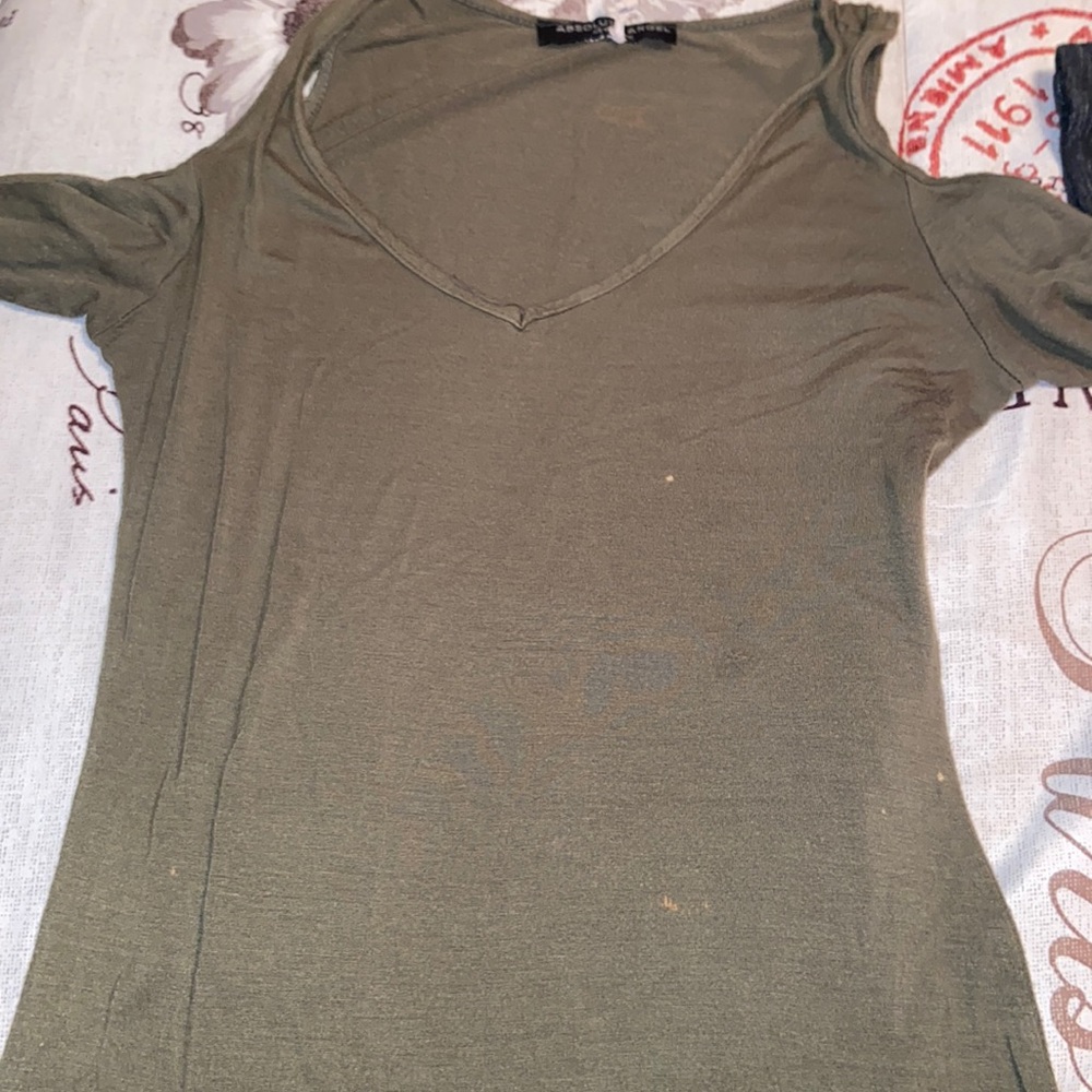 olive green top